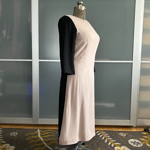 Marni Black and Light Pink Color Blocked Cocktail Dress – IT42/US 6 - Picture 3 of 16